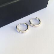 GÜMÜŞ KLASİK  HALKA  KÜPE