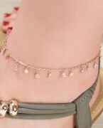 GÜMÜŞ ROSE BEYAZ ZİRKON TAŞLI DAMLA HALHAL