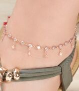 GÜMÜŞ ROSE YILDIZ PULLU HALHAL