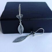 MEKİK MODEL TELKARİ İŞLEME GÜMÜŞ KÜPE