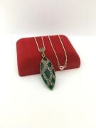 GÜMÜŞ MARKAZİT TAŞLI KOLYE