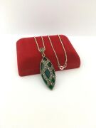 GÜMÜŞ MARKAZİT TAŞLI KOLYE