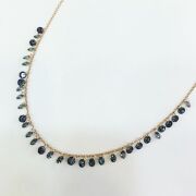 GÜMÜŞ ROSE MİSTİK TOPAZ TAŞLI  KOLYE