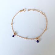 GÜMÜŞ ROSE MAVİ NAZAR BONCUKLU DORİKA BİLEKLİK