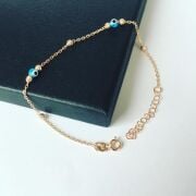 GÜMÜŞ ROSE NAZAR BONCUĞU DORİKA TOPLU BİLEKLİK