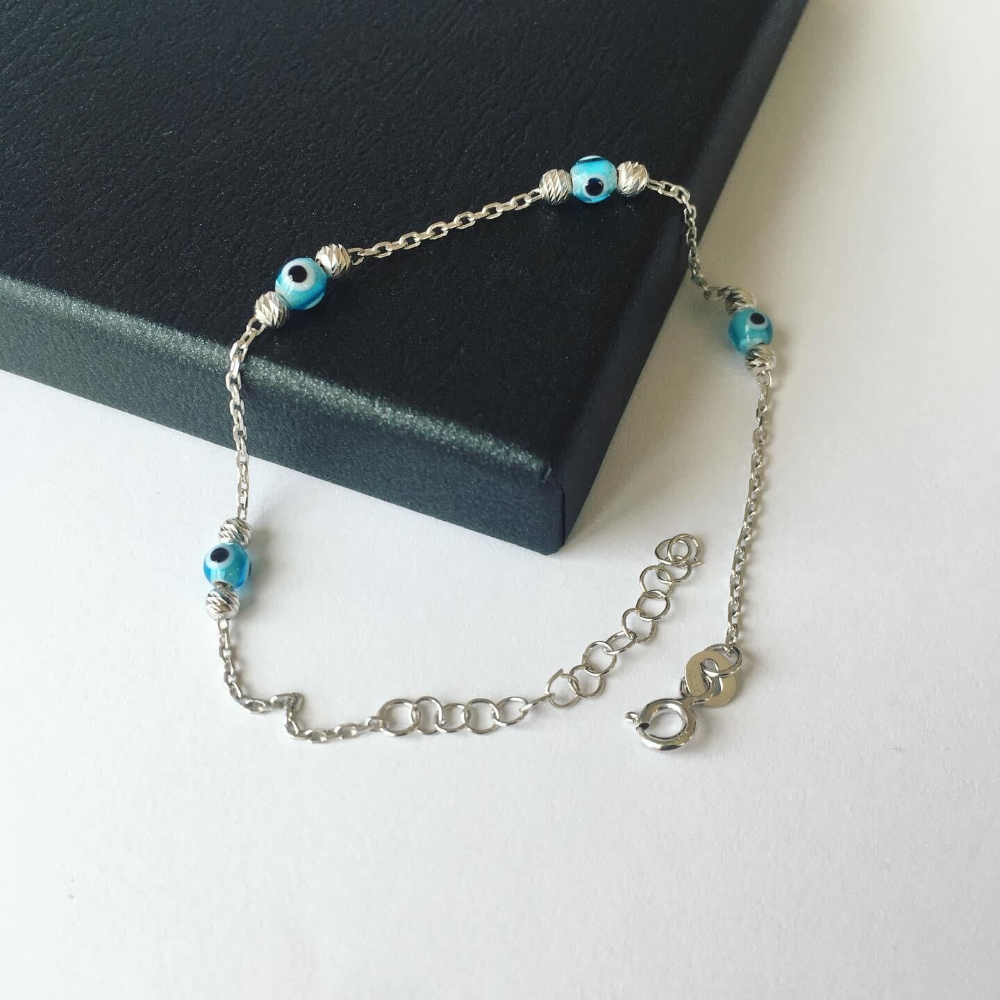 NAZAR BONCUKLU GÜMÜŞ BİLEKLİK