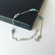 NAZAR BONCUKLU GÜMÜŞ BİLEKLİK