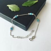 NAZAR BONCUKLU GÜMÜŞ BİLEKLİK