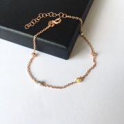 GÜMÜŞ ROSE BRONZ GOLD RENK DORİKA BİLEKLİK