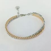 GÜMÜŞ ROSE İKİ SIRALI SARMAL DORİKA BİLEZİK