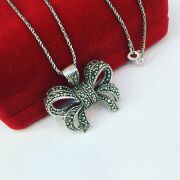 GÜMÜŞ MARKAZİT TAŞLI FİYONK KOLYE