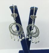 GÜMÜŞ TELKARİ YUVARLAK TOPLU KÜPE