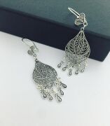 TELKARİ DAMLA SALLANTILI GÜMÜŞ KÜPE