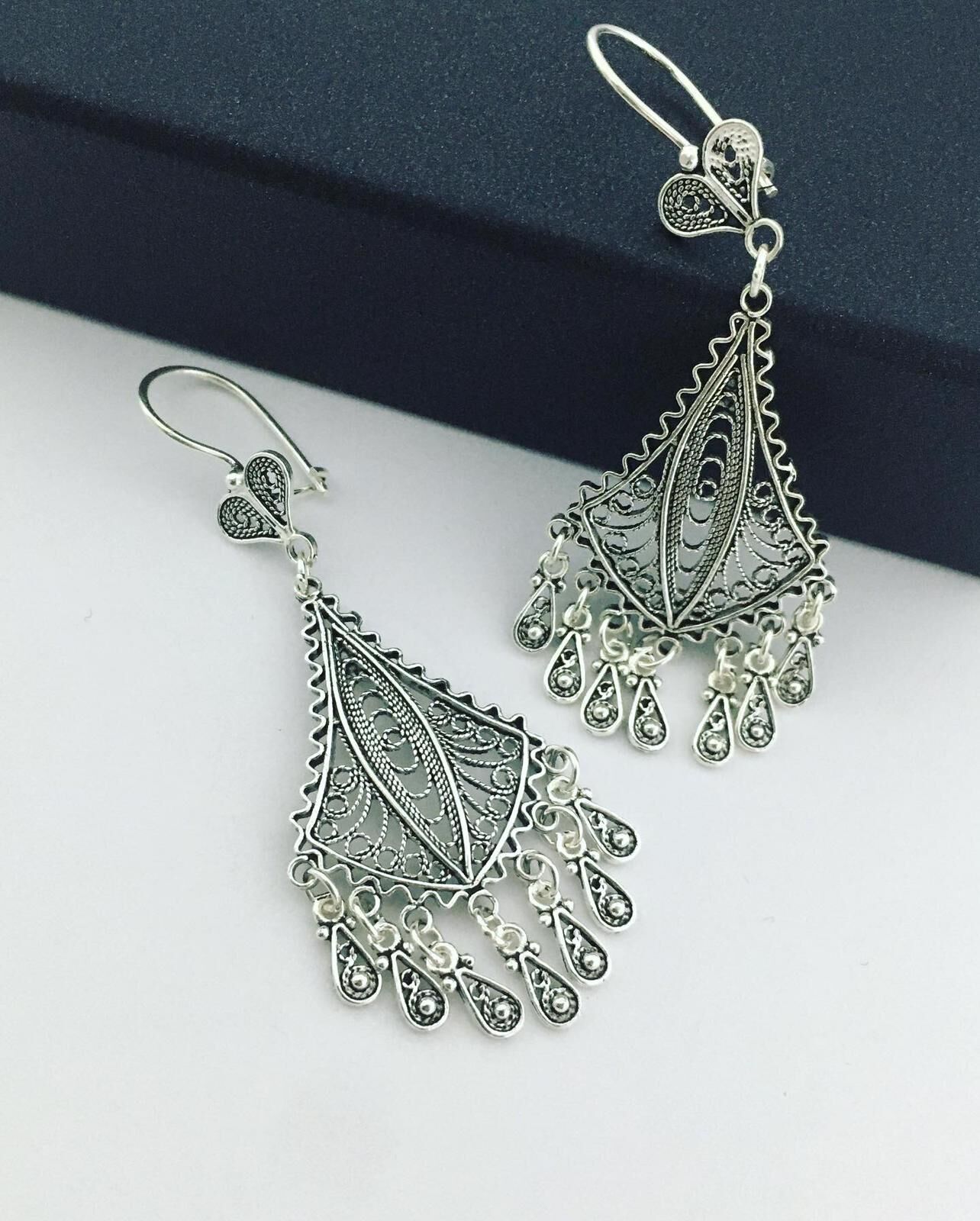 TELKARİ GÜMÜŞ KÜPE