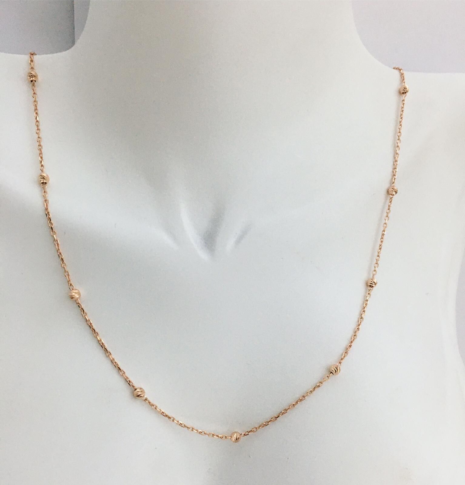 DORİKA TOPLU ZİNCİR ROSE BRONZ GÜMÜŞ KOLYE