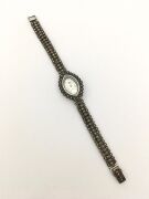 GÜMÜŞ MEKİK MODEL MARKAZİT TAŞLI SAAT