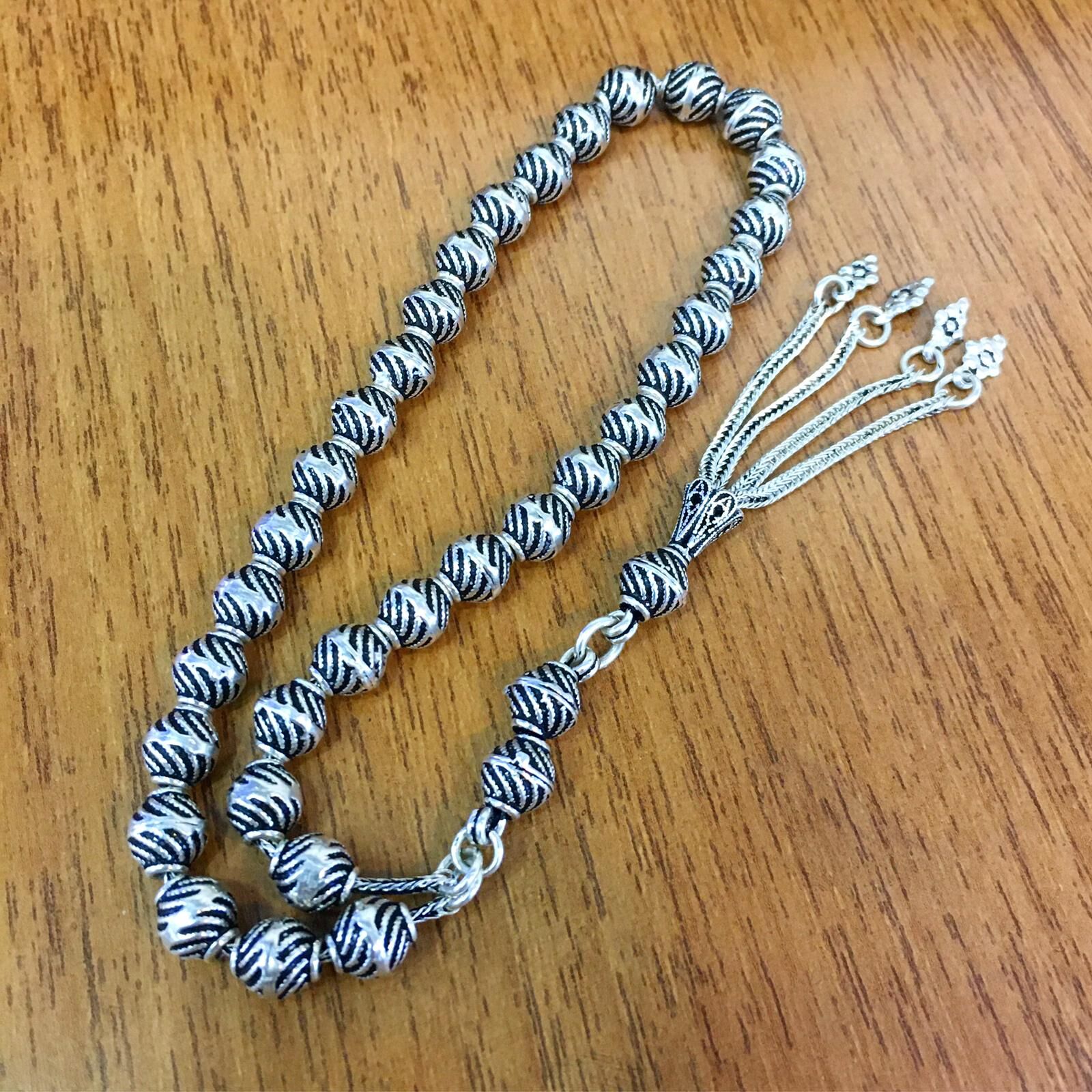 925 AYAR GÜMÜŞ OKSİTLİ TESBİH