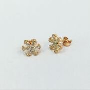 GÜMÜŞ ROSE BRONZ RENK KAR TANESİ MİNİK KÜPE