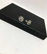 GÜMÜŞ KÖK YAKUT TAŞLI KIRMIZI TELKARİ KÜÇÜK ÇİÇEK KÜPE