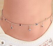 TMT Silver GÜMÜŞ RENGARENK ZİRKON TAŞLI SPOR HALHAL