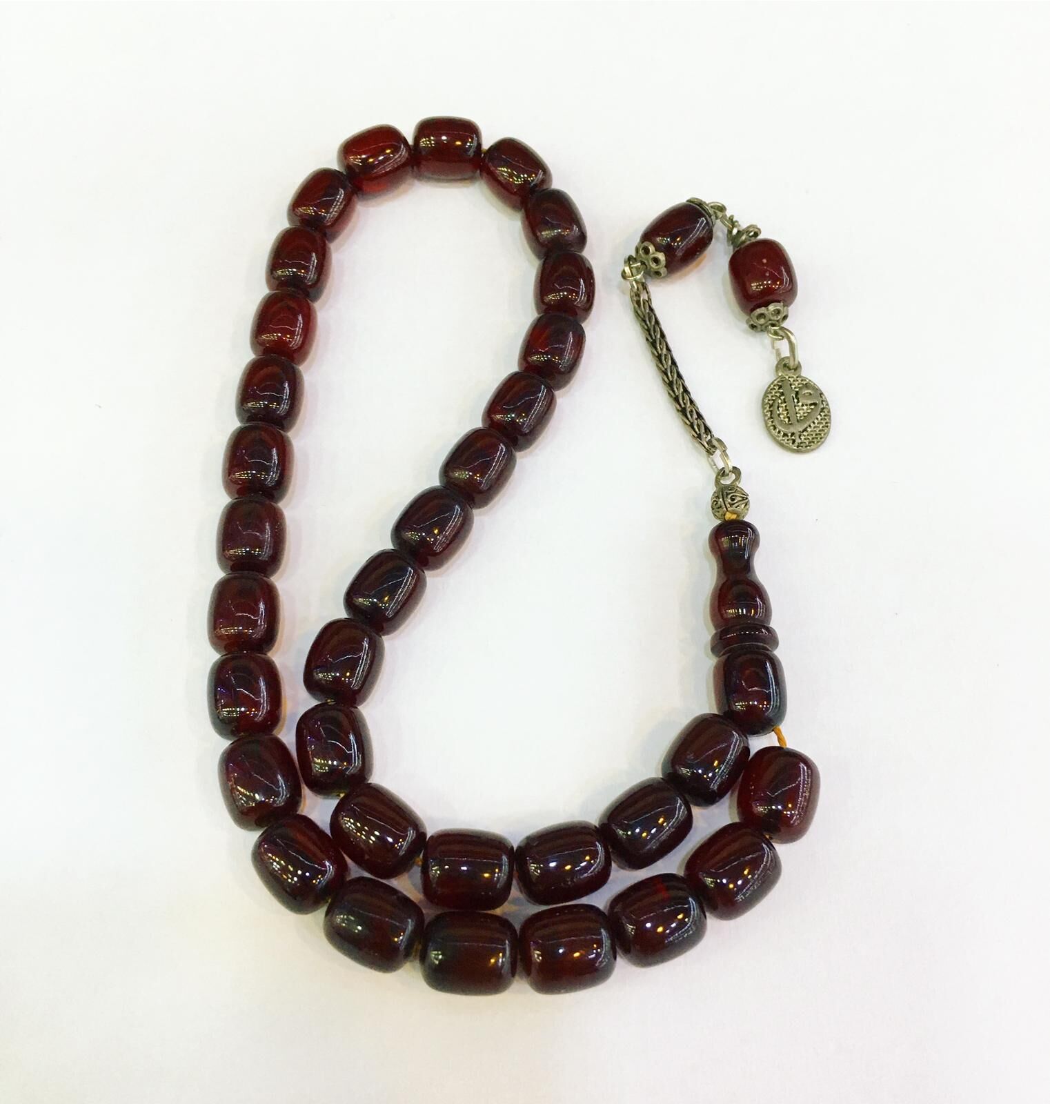 KOYU KIRMIZI KESME KESİM SIKMA KEHRİBAR TESBİH