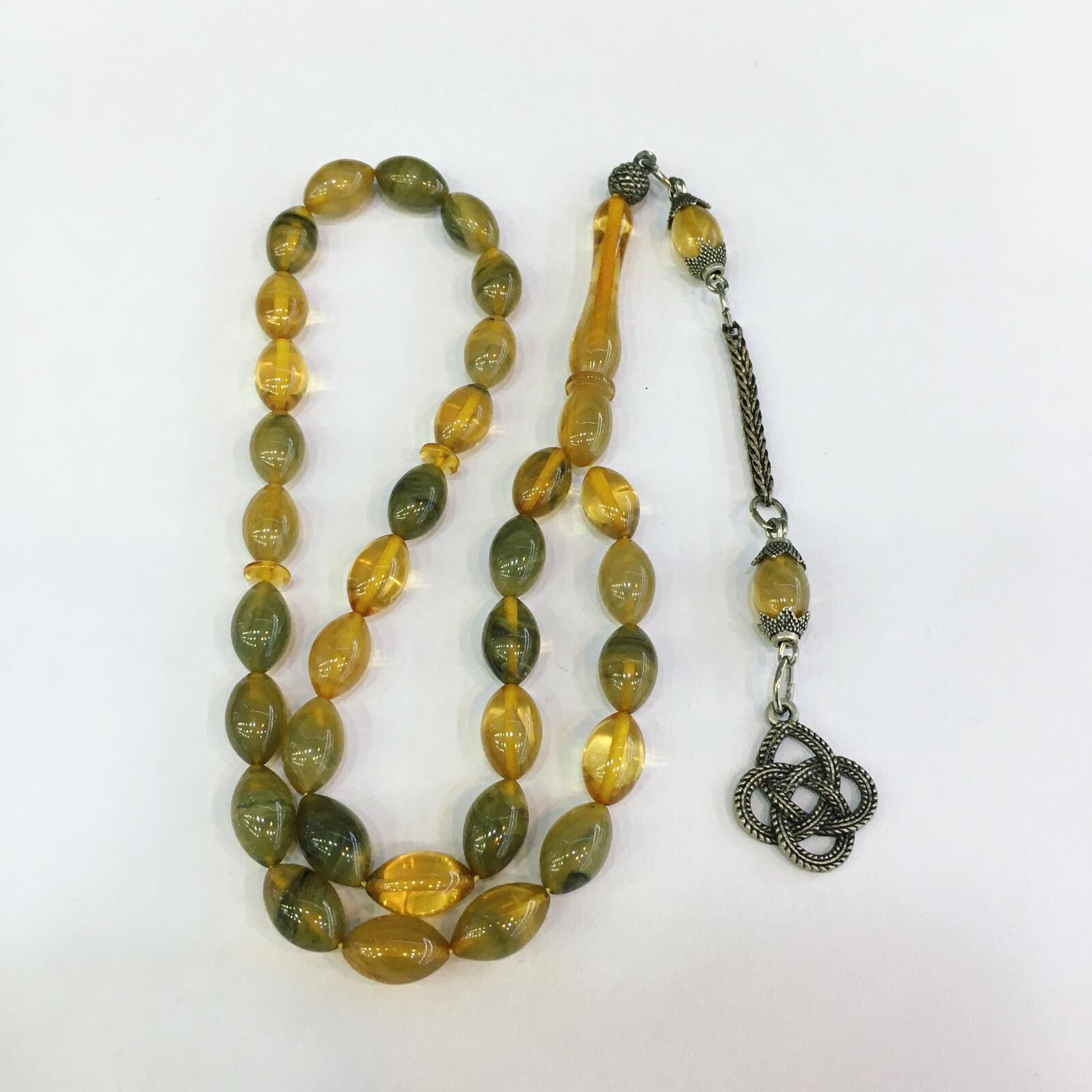 SARI VE YEŞİL ATEŞ VE SIKMA KEHRİBAR TESBİH