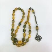 SARI VE YEŞİL ATEŞ VE SIKMA KEHRİBAR TESBİH