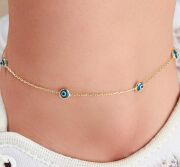 GÜMÜŞ ALTIN KAPLAMA NAZAR BONCUĞU HALHAL