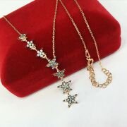 GÜMÜŞ ROSE BRONZ RENK YILDIZ KOLYE