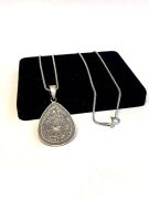 GÜMÜŞ DAMLA KITMİR DUASI KOLYE