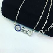 GÜMÜŞ NAZAR BONCUKLU KOLYE