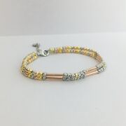 GÜMÜŞ DORİKA DORİSSA ROSE GOLD ÇUBUK BİLEKLİK