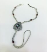 GÜMÜŞ MİSTİK TOPAZ TAŞLI ŞAHMERAN BİLEKLİK