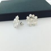 GÜMÜŞ TELKARİ ÇİÇEK KÜPE