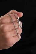 925 Ayar Gümüş Kaykay Yapan Çocuk Erkek Kolye