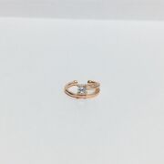 GÜMÜŞ ROSE ZİRKON TAŞLI KIKIRDAK KÜPE