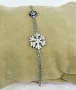 925 AYAR GÜMÜŞ KAR TANESİ BİLEKLİK