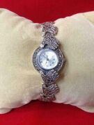 GÜMÜŞ MARKAZİT TAŞLI SAAT