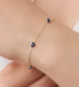 GÜMÜŞ ALTIN KAPLAMA GÖZ NAZAR BONCUKLU BİLEKLİK