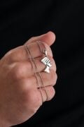 Antik Mısır Kleopatra Nefertiti Küçük Gümüş Kolye