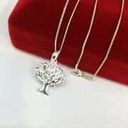 GÜMÜŞ HAYAT AĞACI KOLYE