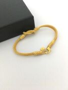 GÜMÜŞ ALTIN KAPLAMA KAZAZİYE AŞK DÜĞÜMÜ BİLEKLİK