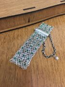 GÜMÜŞ KÖK ZÜMRÜT TAŞLI ÜÇ SIRA KİŞNİŞ BİLEKLİK