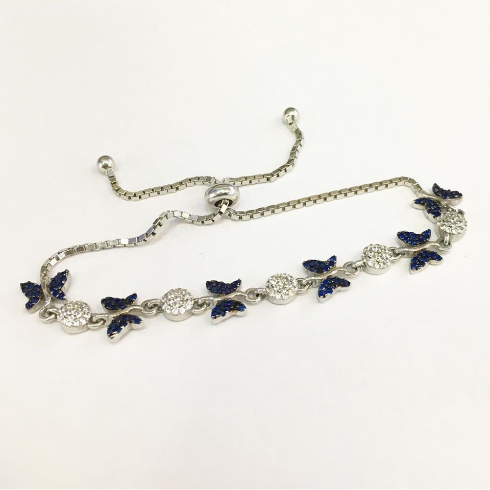 GÜMÜŞ KELEBEK BİLEKLİK