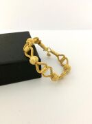 GÜMÜŞ KAZAZİYE ALTIN KAPLAMA BİLEKLİK