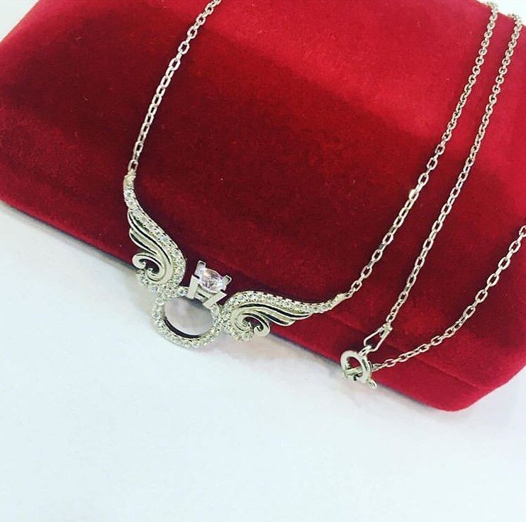 925 AYAR GÜMÜŞ MELEK KANADI KOLYE