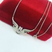 925 AYAR GÜMÜŞ MELEK KANADI KOLYE