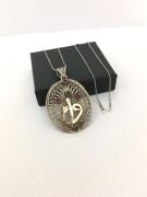 GÜMÜŞ TELKARİ VAV ELİF HARFİ KOLYE