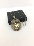 GÜMÜŞ TELKARİ VAV ELİF HARFİ KOLYE