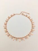 GÜMÜŞ ROSE ZİRKON TAŞLI ÇUBUKLU HALHAL